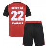 Bayer Leverkusen Victor Boniface #22 Hemmaställ Barn 2024-25 Korta ärmar (+ Korta byxor)